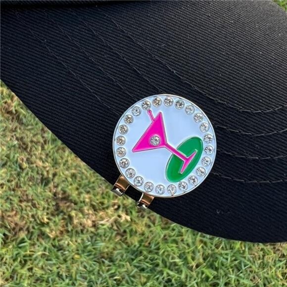 Golf Ball Marker with A Standard Magnetic Hat Clip | Great Gift for Women - Picture 2 of 6
